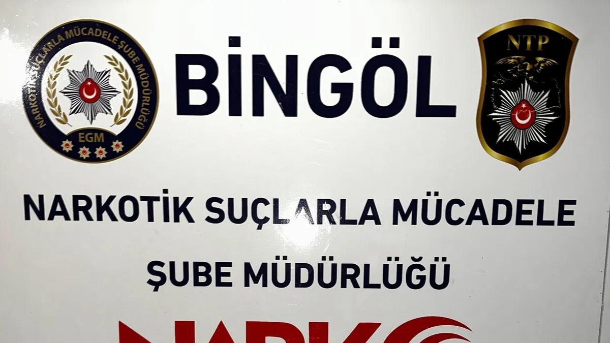 Bingöl'de uyuşturucu operasyonu: 1 kişi yakalandı
