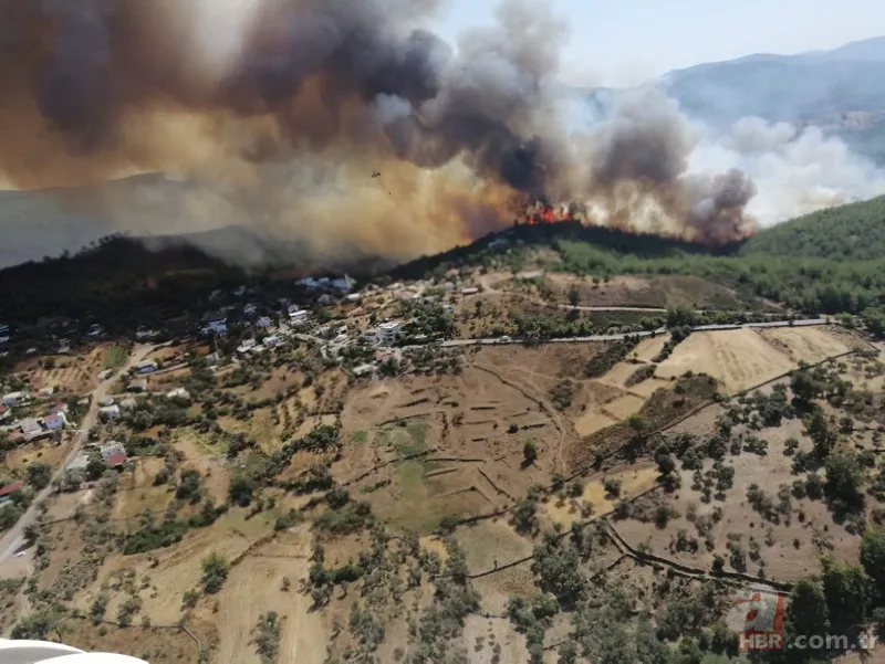 Muğla'dan art arda yangın haberleri! Köylüler evlerini terk ediyor 1