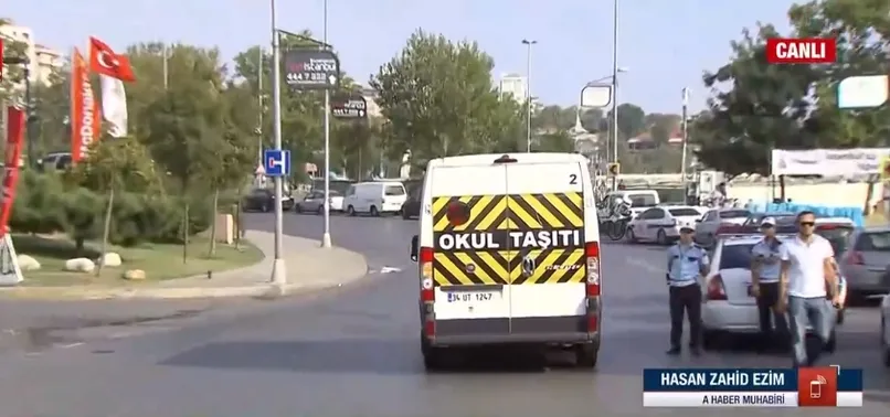 İçinde öğrencilerin olduğu servis kaçırıldı! Şüpheli önce öğrencileri indirdi sonra yaya olarak kaçtı | İşte o görüntüler