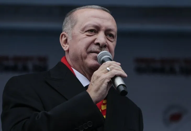 Başkan Erdoğan'ın Malatya mitinginden dikkat çeken kare