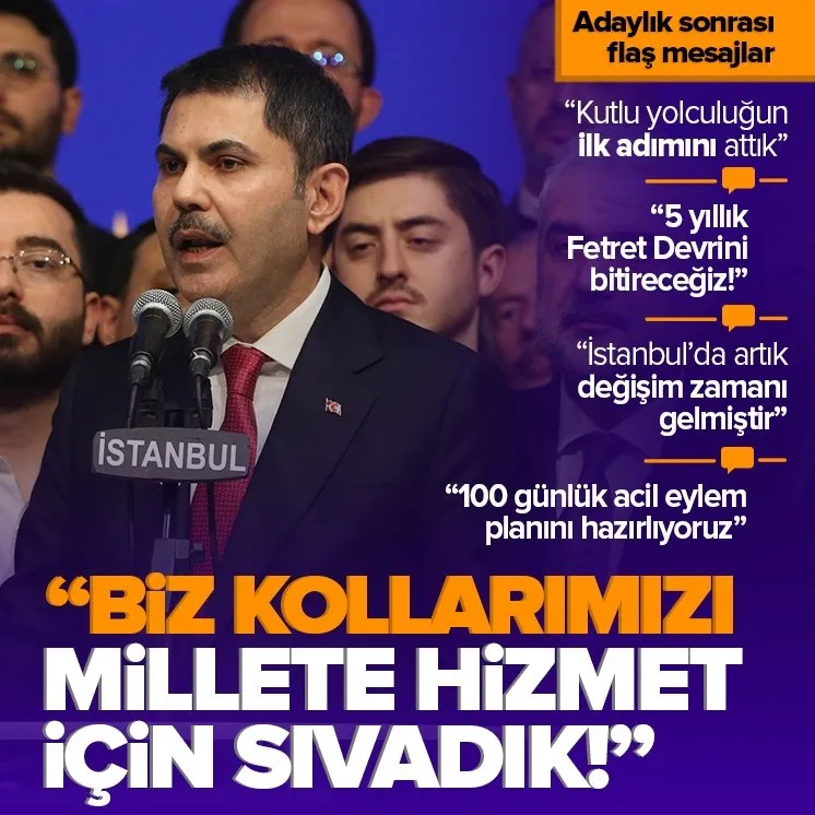 AK Parti İstanbul adayı Kurum’dan ilk mesajlar