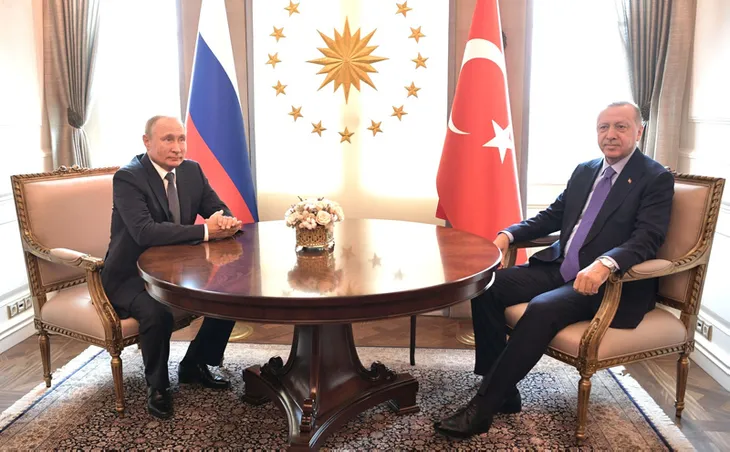 Kremlin, Putin-Erdoğan görüşmesinin fotoğraflarını yayınladı - 1