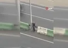 Facia teğet geçti! Alkollü yaya paniği