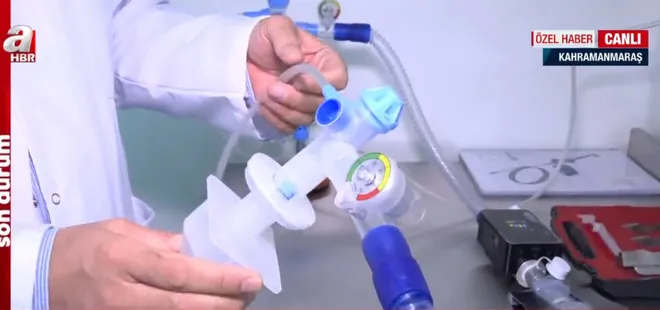 Yerli ve milli tek kullanımlık solunum cihazı üretildi! Nasıl çalışıyor? A Haber canlı yayınında anlattı