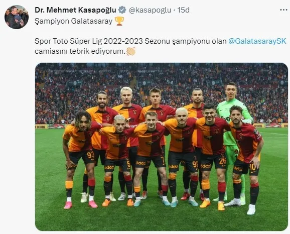 Galatasaray 2022-2023 sezonunun şampiyonu oldu | Başkan Erdoğan’dan Aslan’a tebrik