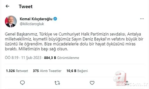 Türk siyasetinin acı kaybı! Deniz Baykal 85 yaşında hayatını kaybetti 14