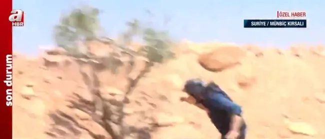 Terör mevzilerini görüntüleyen A Haber ekiplerine ateş açıldı