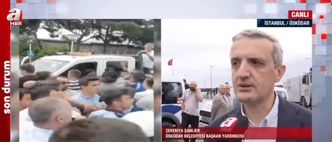 Üsküdar’da zabıtalar arasında gerginlik! İBB zabıtaları Üsküdar Belediyesi zabıtalarına saldırdı