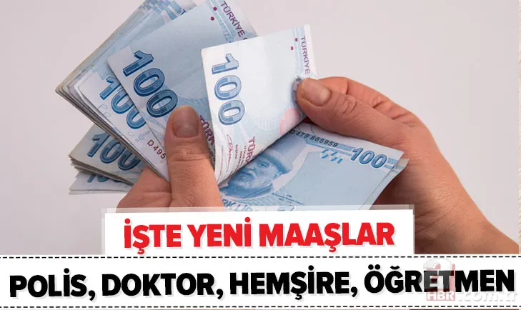 Memura %7.36 zam müjdesi! 2021 öğretmen, polis, doktor, hemşire, memur maaşları ne kadar oldu? Zamlı maaşlar... 1