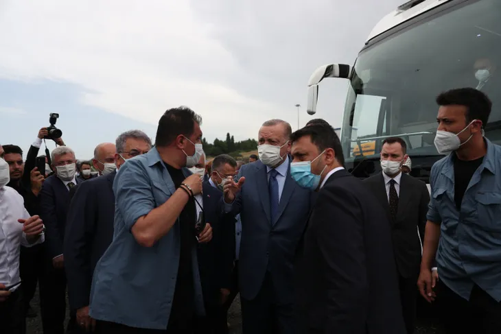 Türkiye'ye çağ atlatacak dev proje Kanal İstanbul! Vatandaş akın etti! Başkan Erdoğan'a sevgi seli