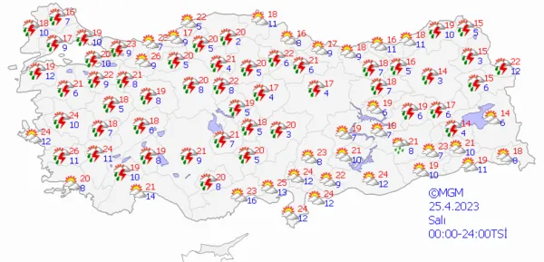 1682109522277.png Hafta sonu hava durumu nasıl olacak? Meteoroloji'den çok sayıda ile sağanak yağış uyarısı! İstanbul Ankara İzmir hava durumu... - 7