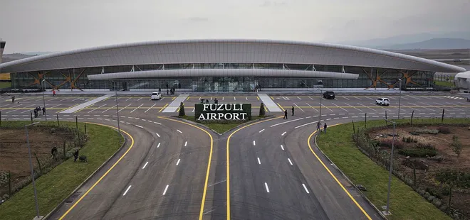 Başkan Erdoğan Azerbaycan’da Fuzuli’yi dünyaya açtı! Başkan Erdoğan Fuzuli Havalimanı’na inen ilk devlet başkanı oldu