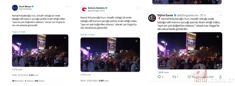 CHP medyası fena trollendi! "Kılıçdaroğlu'nun videosu Las Vegas'ta yayınlandı" haberi montaj çıktı! "Erdoğan kazanacak" detayı 18