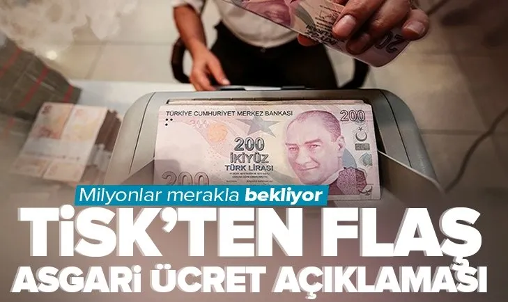 TİSK’ten asgari ücret zammı açıklaması! Taraflar ile işbirliğine açığız