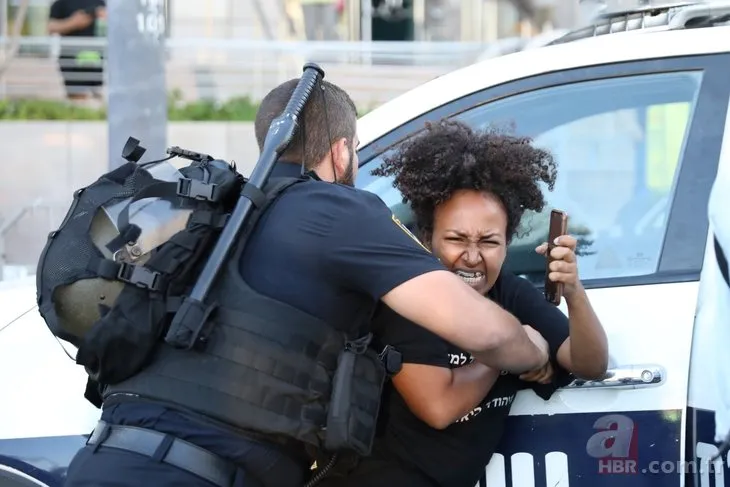 İsrail'de polis şiddeti! Göstericileri yerlerde sürüklediler