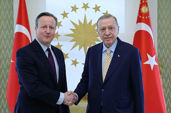 Başkan Recep Tayyip Erdoğan İngiltere Dışişleri Bakanı David Cameron ile görüştü