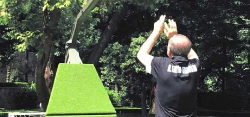 Erdoğan'dan sabah sporu
