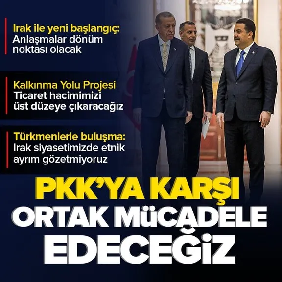 Başkan Recep Tayyip Erdoğan’a tarihi ziyaret: Irak’a PKK ile mücadelede destek olmaya hazırız