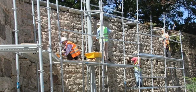 Sinop’ta kale surlarında restorasyon başladı