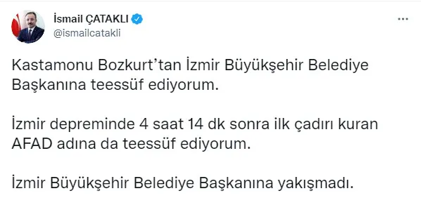 CHP'li İzmir Büyükşehir Belediye Başkanı Tunç Soyer'in deprem yalanına sert tepki: İzmirlinin hafızasıyla alay etti - 3