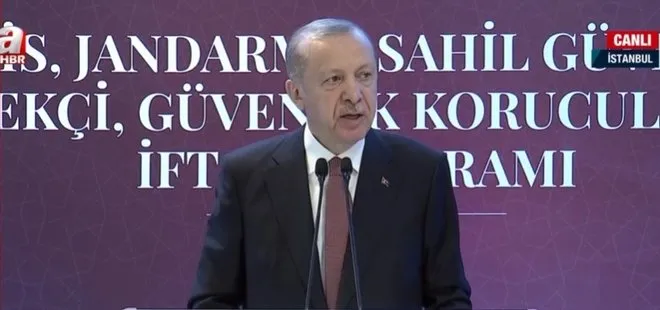 Başkan Erdoğan’dan polis jandarma ve sahil güvenlik personeli ile iftar programında son dakika açıklamaları