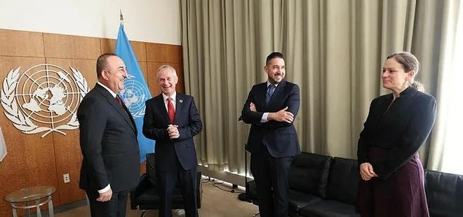Dışişleri Bakanı Mevlüt Çavuşoğlu, BM 77. Genel Kurulu Başkanı Körösi ile görüştü