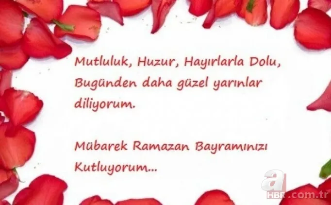 Anneye, babaya, akrabaya bayram mesajları! Dayıya, teyzeye, amcaya, yengeye Ramazan Bayramı resimli kutlama mesajları... 3
