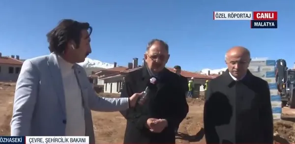 Çevre, Şehircilik ve İklim Değişikliği Bakanı Mehmet Özhaseki Malatya’da A Haber’e konuştu! Konutlar ne zaman teslim edilecek?