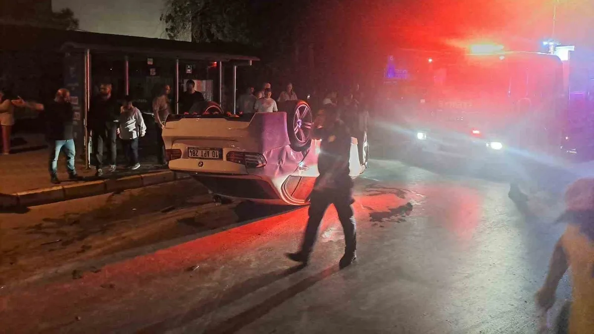 Aşırı sürat kazaya sebep oldu