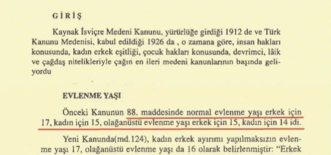 Evlenme yaşını CHP düşürmüş