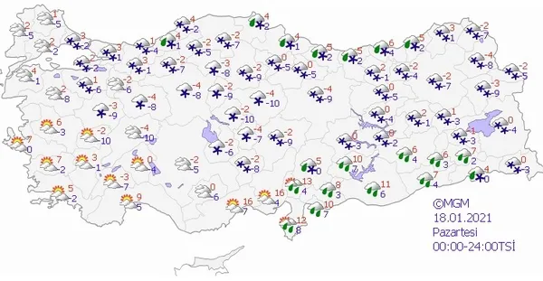 İstanbul’da kar yağışı başladı! İstanbul için kar yağışı açıklaması! Hava sıcaklığı -2 derece olacak!
