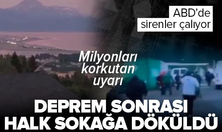 Son dakika: ABD’de 8.2 büyüklüğünde deprem! ABD’de korkutan deprem! ABD’de tsunami uyarısı!