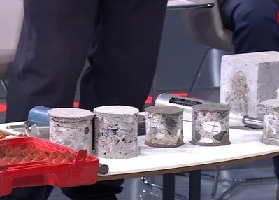 A Haber canlı yayınında beton testi