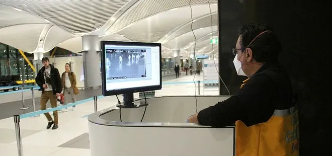 İstanbul Havalimanı’nda koronavirüs nedeniyle termal kamera kontrolü devam ediyor!