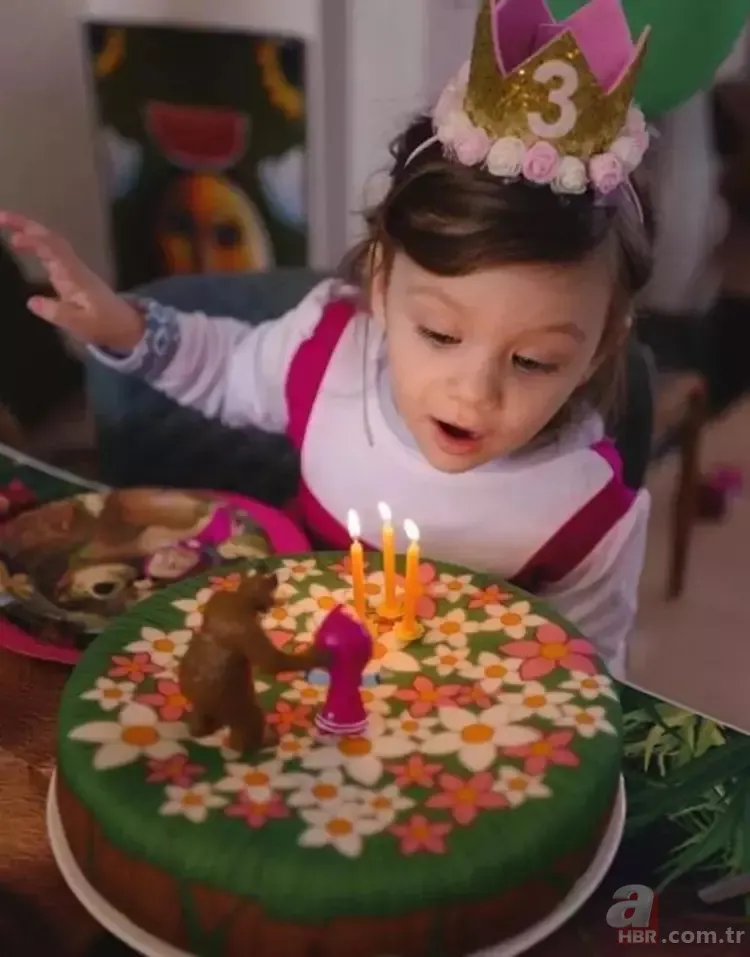 Meryem Uzerli’den ‘Maşa ve Koca Ayı’lı doğum günü kutlaması! Kızı için kostüm giydi 5