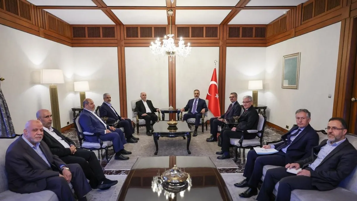 Bakan Fidan'dan Gazze diplomasisi! Hamas heyeti ile görüştü | İsrail'in kirli Gazze planına sert tepki: Kabul edilemez