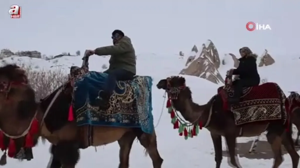 Kapadokya’da deve turlarına ilgi arttı
