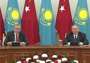 Cumhurbaşkanı Erdoğan, Kazakistan'da konuştu