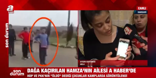 PKK kaçırdı HDP 'öldü' dedi! Dağa kaçırılan 9 yaşındaki Hamza'nın ailesi A Haber'de... - 1