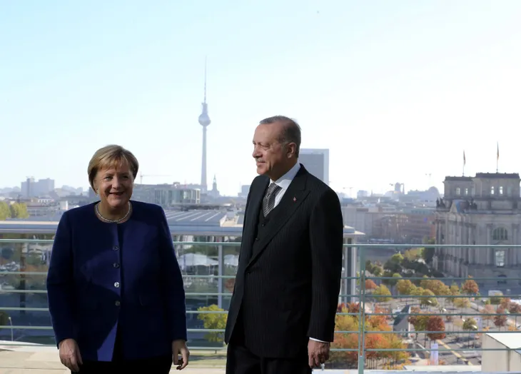 BaÅkan ErdoÄan, Merkel ile kahvaltıda buluÅtu