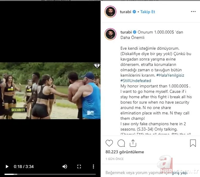 Turabi Çamkıran kavga videosu ortaya çıktı! War of the Worlds güvenlikleri Turabi'yi durduramadı! 13