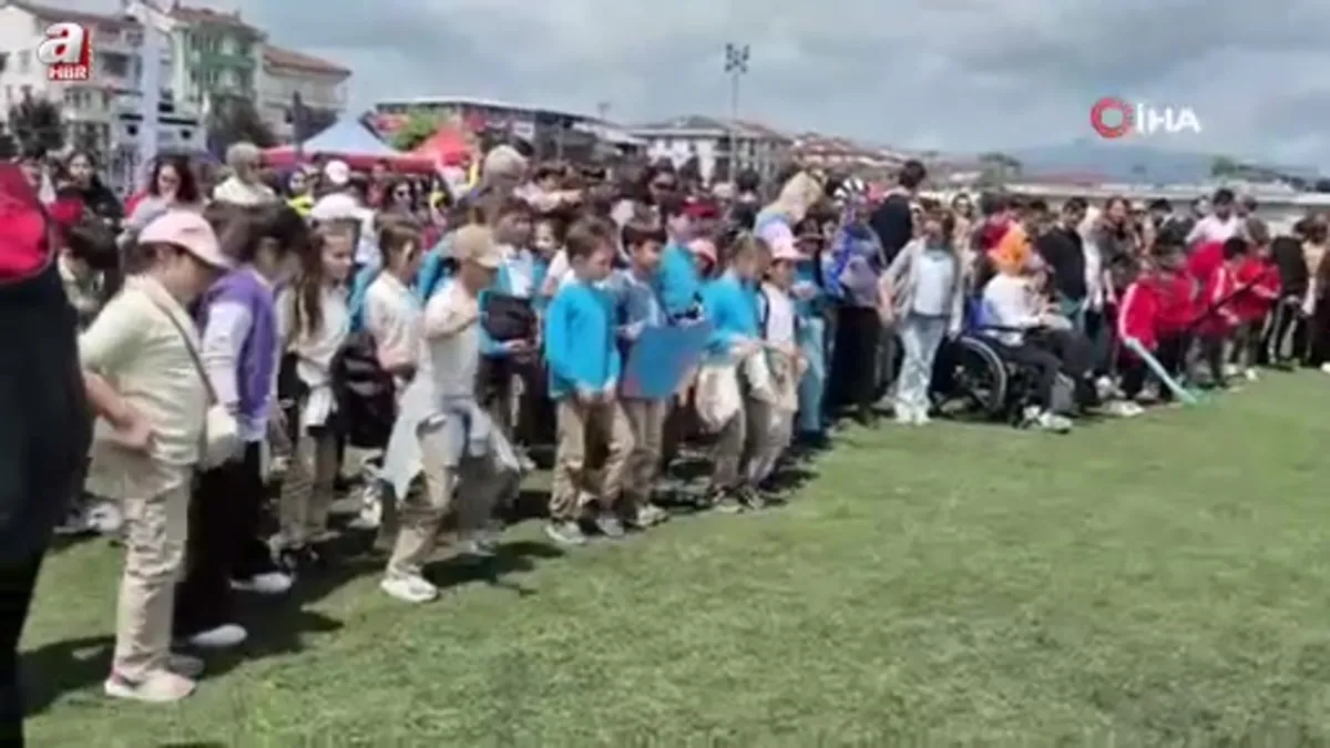 Düzce'de özel çocuklar sportif faaliyetler ile eğlendi