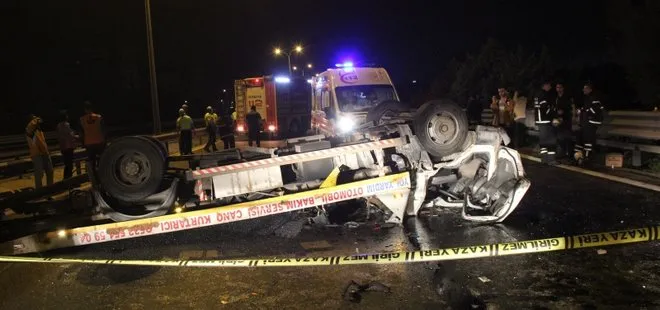 TEM Otoyolu’nda feci kaza! 1 kişi öldü, 2 kişi yaralandı