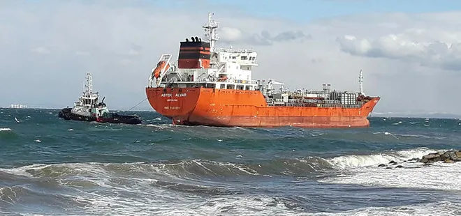 Yalova’da petrol tankeri karaya oturdu