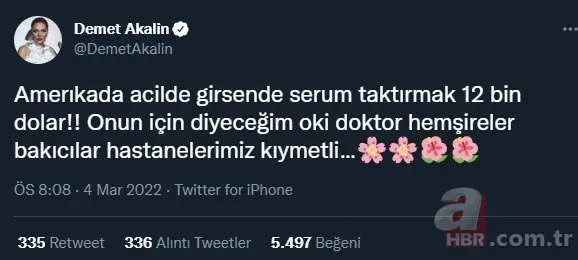 Demet Akalın ABD’nin sağlık sistemini eleştirdi! Seruma 12 bin dolar ödeyince isyan etti