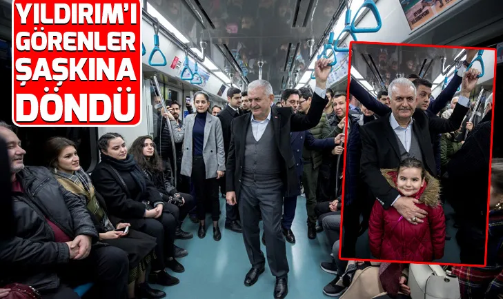 Binali Yıldırım Marmaray ile yolculuk yaptı