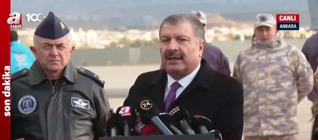 Gazzeli hastalar Türkiye’de! Sağlık Bakanı Fahrettin Koca karşıladı