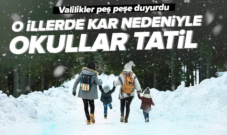 ❄ 17,18,19 Mart kar tatili olan iller listesi: Yarın okullar var mı, yok mu? 17 Mart’ta Perşembe okullar tatil mi? Hakkari, Van, Ardahan...