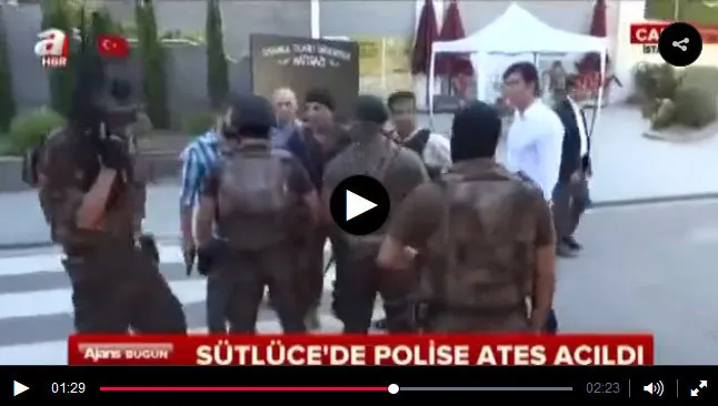 Sütlüce'de polise ateş açıldı - 1