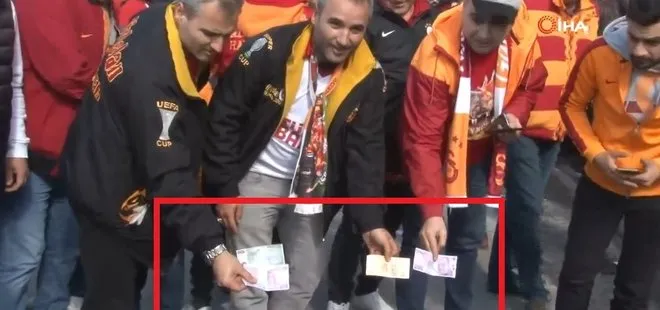 Galatasaray taraftarından Kadıköy’de ilginç protesto | Para yaktılar